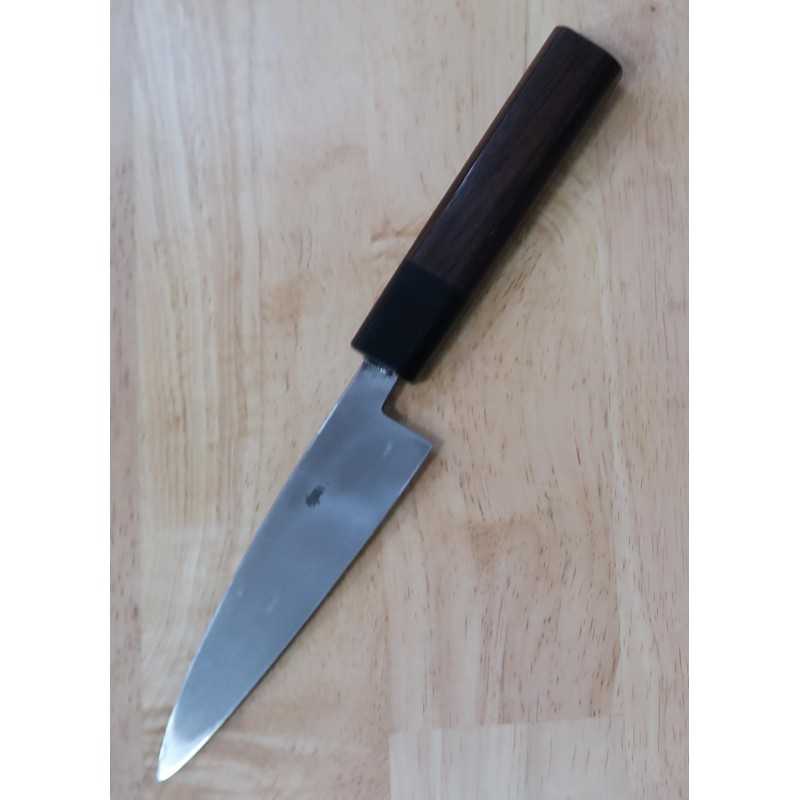 MIURA Aogami nº 2 acabado negro cuchillo kaizuki mango octogonal de palisandro (120 mm)