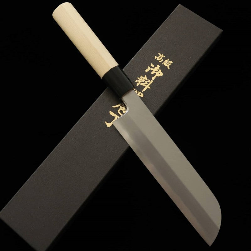 Miura MIURA Usuba forme faucille Acier blanc n°2 Finition Kamigumo (180-210mm)