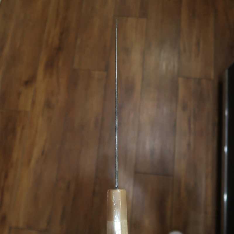 酔心 SUISIN 富樫Black 富樫憲治作 黒鍛造 白紙二号 剣型牛刀 (210/240mm)