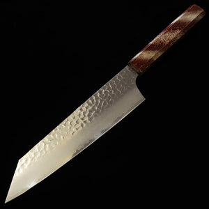 Kengata gyuto SAKAI TAKAYUKI Hoshiren, VG10 Damasco 33 capas, mango de roble lacado (190mm)