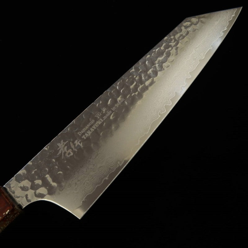 Kengata gyuto SAKAI TAKAYUKI Hoshiren, VG10 Damasco 33 capas, mango de roble lacado (190mm)