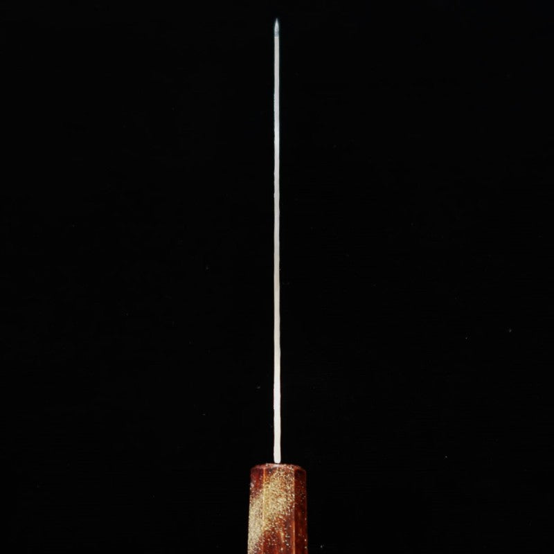 Kengata gyuto SAKAI TAKAYUKI Hoshiren, VG10 Damasco 33 capas, mango de roble lacado (190mm)