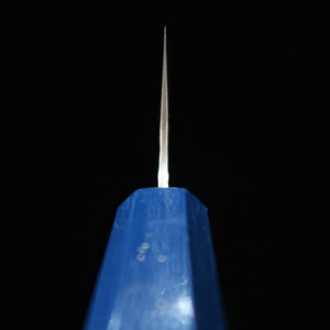 Sakai Takayuki 堺孝行 – Sai-seki (piedra de colores) – Gyuto tipo ken VG10, damasco de 33 capas, mango de roble lacado (190 mm)