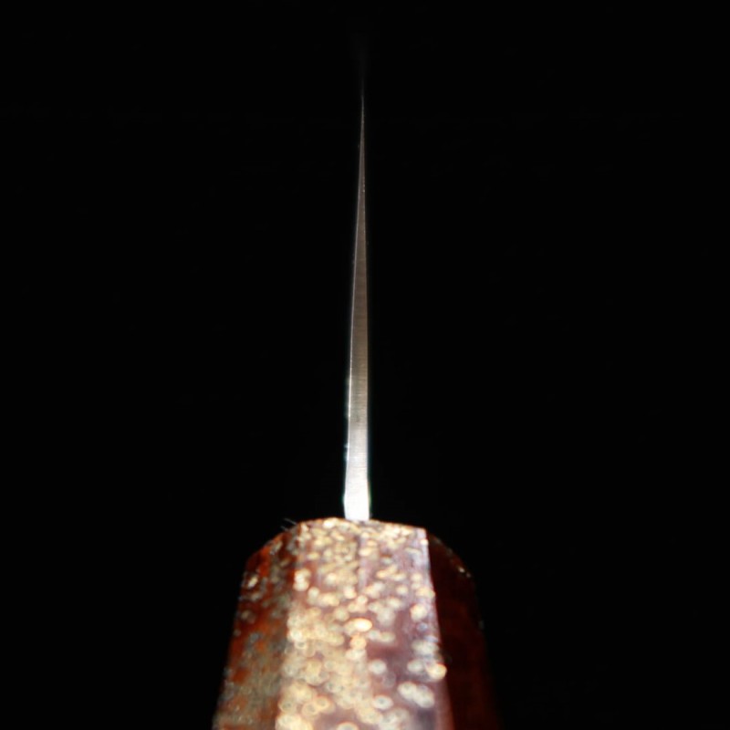 Kengata gyuto SAKAI TAKAYUKI Hoshiren, VG10 Damasco 33 capas, mango de roble lacado (190mm)