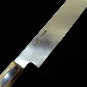 MIURA Obidama Ginsan Nº 3 Yanagiba Corte Espelhado Cabo Octogonal de Chifre Branco para Canhotos (270/300/330mm)