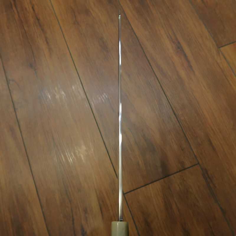 MIURA Obidama Ginsan Nº 3 Yanagiba Corte Espelhado Cabo Octogonal de Chifre Branco para Canhotos (270/300/330mm)