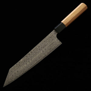 Gyuto NIGARA SG2 com padrão escuro Kiritsuki e cabo octogonal de teca (210/240mm)