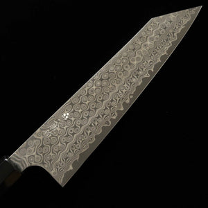 Kiritsuki Gyuto NIGARA SG2 com padrão escuro e cabo octogonal de ébano (210-270mm)