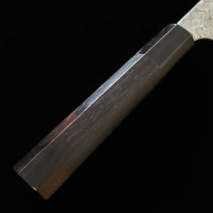 Kiritsuki Gyuto NIGARA SG2 com padrão escuro e cabo octogonal de ébano (210-270mm)