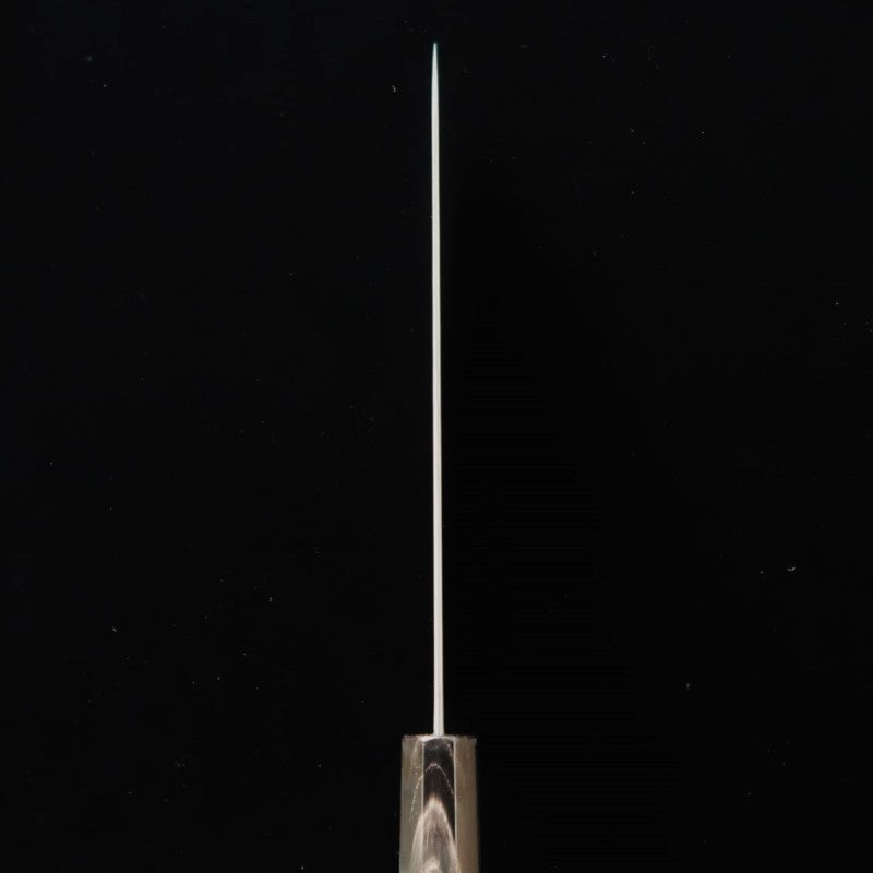 Kiritsuki Gyuto NIGARA SG2 com padrão escuro e cabo octogonal de ébano (210-270mm)