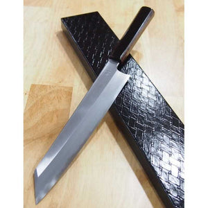 KAGEKIYO 景清 Cuchillo japonés Kiritsuke Aogami No.1, mango laca negro brillante (210/240 mm)
