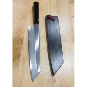KAGEKIYO 景清 Cuchillo japonés Kiritsuke Aogami No.1, mango laca negro brillante (210/240 mm)