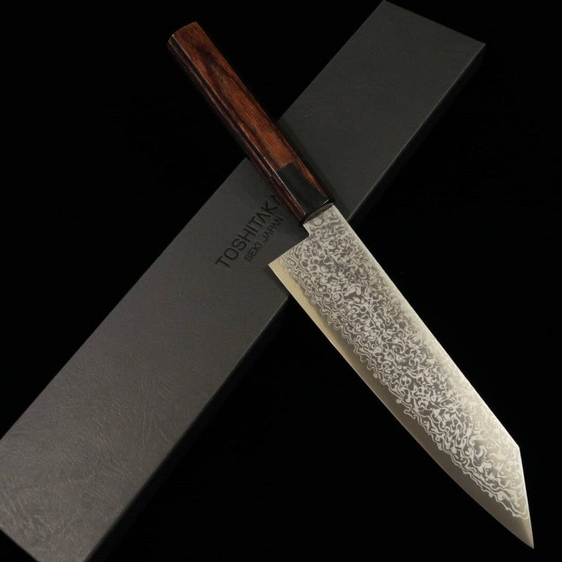 Bunka TOSHITAKA ZDP Damasco Cabo de madeira preta (180mm)