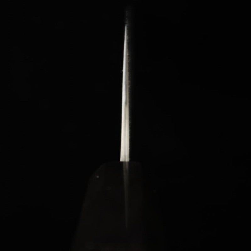 NIGARA forge de couteaux Nikara, Kirituke Nakiri SG2 motif sombre, Damas, manche octogonal en ébène de buffle (180 mm)
