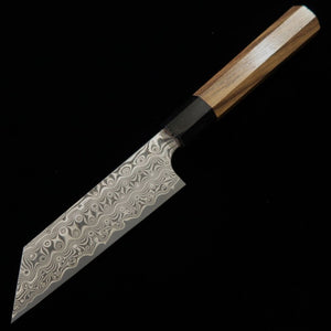NIGARA Petty SG2, motif sombre, damas, manche en buffle et teck (120mm)