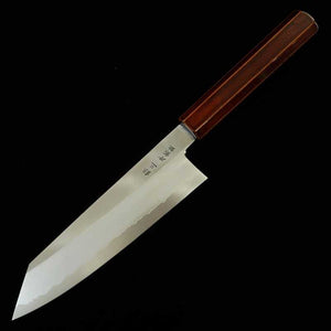 Santoku Kiritsuke HADO Ginsan, mango octogonal de cerezo lacado (180mm)