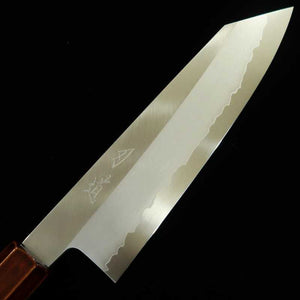 Santoku Kiritsuke HADO Ginsan, mango octogonal de cerezo lacado (180mm)