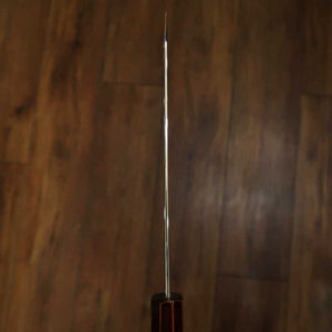 Santoku Kiritsuke HADO Ginsan, mango octogonal de cerezo lacado (180mm)