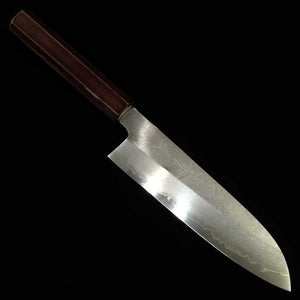 Santoku HADO Inox Ginsan Damasco cabo octogonal Kijiro Sakura (180mm)