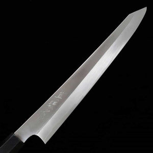 TADOKORO HAMONO Kiritsuke Sujihiki Mirror Finish Ginsan Ebony Silver Wrap Handle (270mm)