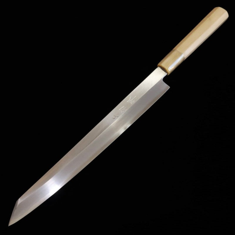Miura Kiritsuke Yanagiba Obidama Ginsan Magnolia Handle For Left-handed (270/300mm) 