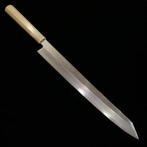 Kiritsuke Yanagiba Miura Obidama Inox Ginsan acabamento espelhado cabo octogonal de magnólia (300mm)