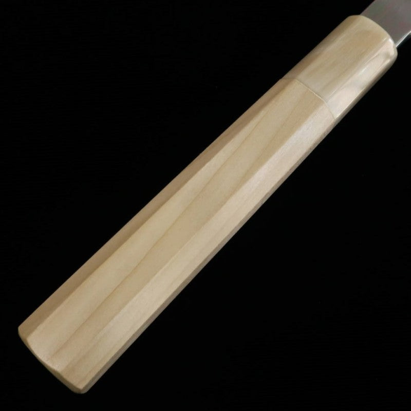 MIURA Obidama Yanagiba Kiritsuke, finition miroir, Gin-san n°3, manche octogonal en magnolia (300 mm)