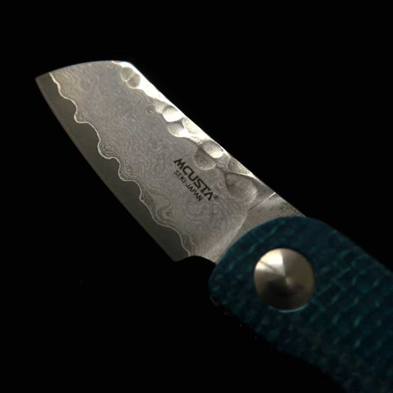 Canivete MCUSTA VG-10 Damasco MC-0212D Azul/Preto (45mm)