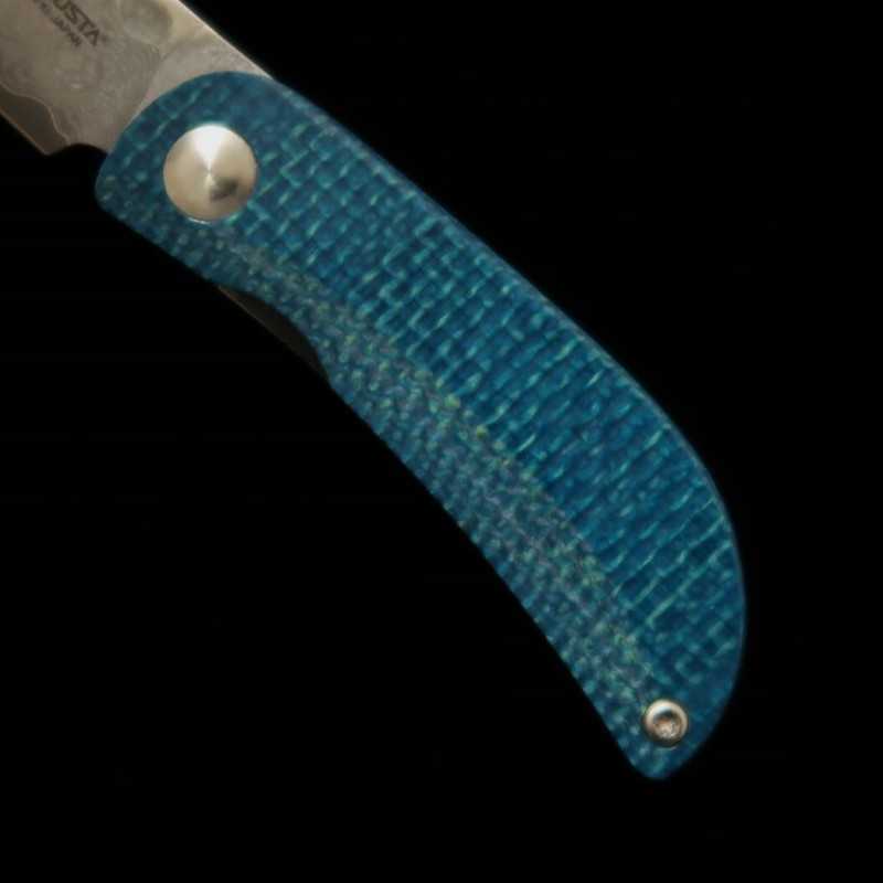Canivete MCUSTA VG-10 Damasco MC-0212D Azul/Preto (45mm)