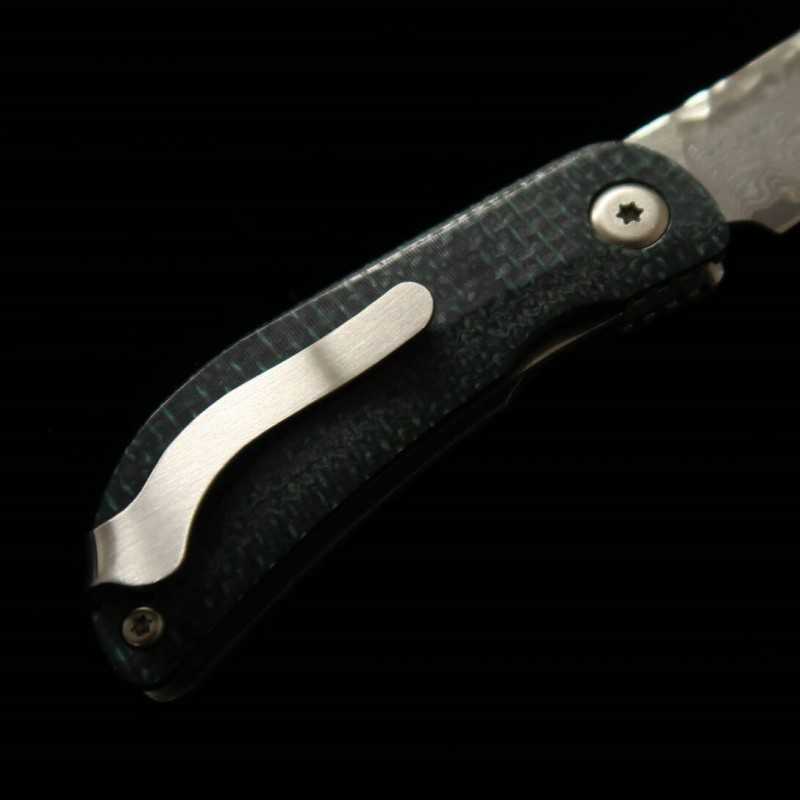 Canivete MCUSTA VG-10 Damasco MC-0212D Azul/Preto (45mm)