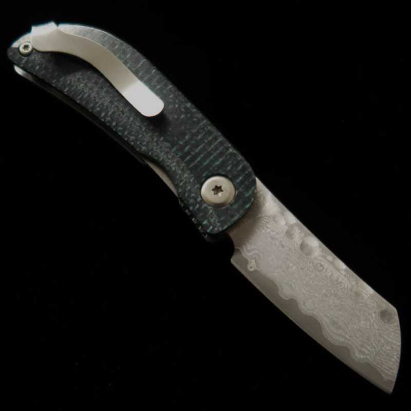 Canivete MCUSTA VG-10 Damasco MC-0212D Azul/Preto (45mm)