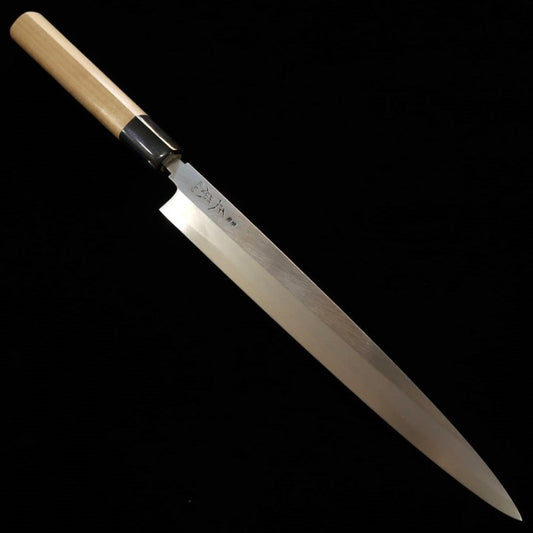 Yanagiba Masamoto Sohonten MASAMOTO Honkasumi White Steel with Buffalo Chestnut Handle (240-300mm)