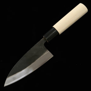 HIDARI YORIMITSU Hidari Yorimitsu Ko-Deba acero SK acabado negro mango de magnolia (120 mm)