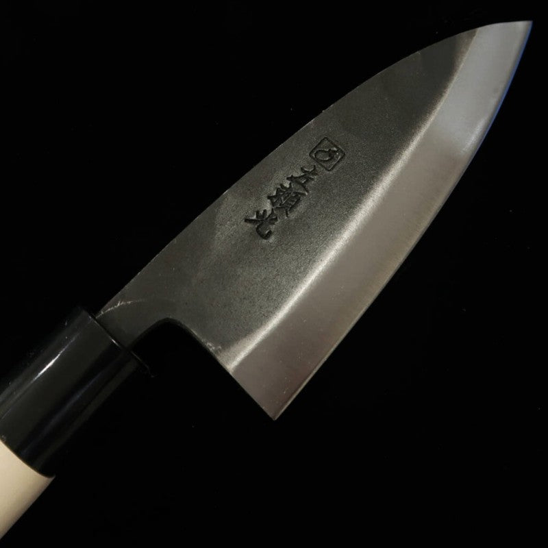 HIDARI YORIMITSU Hidari Yorimitsu Ko-Deba acero SK acabado negro mango de magnolia (120 mm)