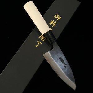 HIDARI YORIMITSU Hidari Yorimitsu Ko-Deba acero SK acabado negro mango de magnolia (120 mm)