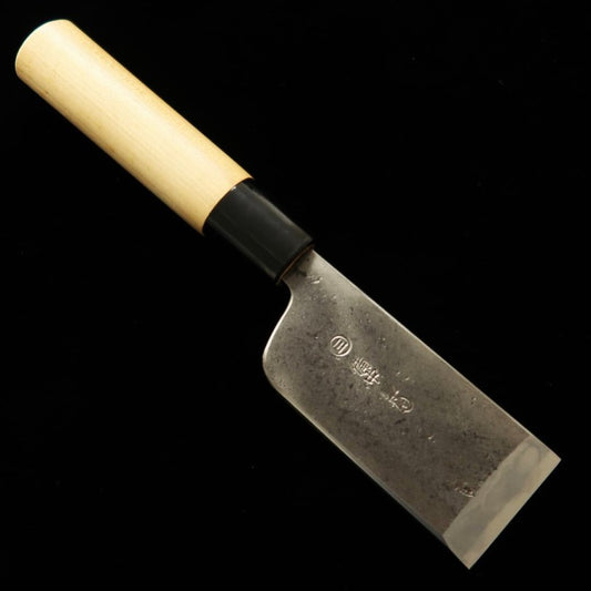 三輪 MIWA 白紙一号 黒打 革包丁 (42mm)