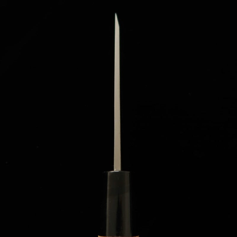 Cuchillo para cuero MIWA Shirogami no.1 acabado kurouchi, mango de magnolia (42 mm)