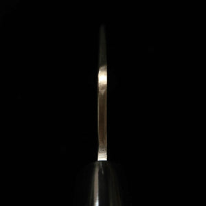 Cuchillo para cuero MIWA Shirogami no.1 acabado kurouchi, mango de magnolia (42 mm)