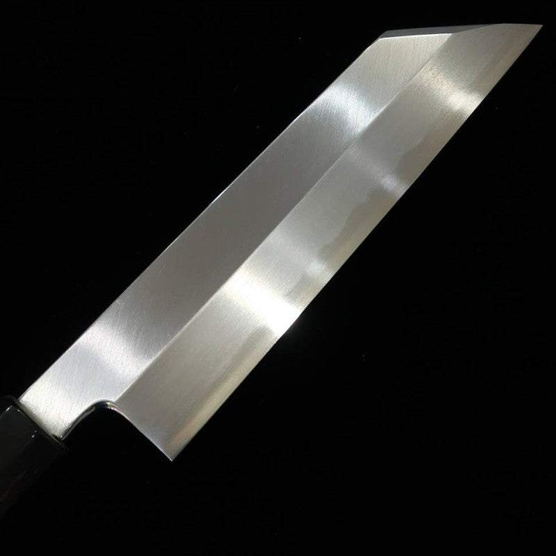 Nakiri MIURA Mukimono Knife, Blue Steel No. 2, Magnolia, Buffalo Octagonal Handle (180mm) 