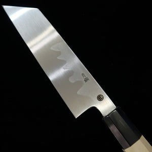 Nakiri MIURA Mukimono Knife, Blue Steel No. 2, Magnolia, Buffalo Octagonal Handle (180mm) 