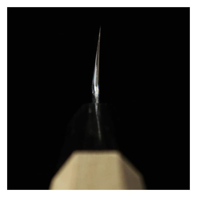 MIURA Mukimono couteau Aogami n°2, manche octogonal en magnolia et buffle (180 mm)
