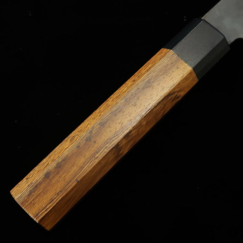 Hidari Yorimitsu, Nakiri, Blue Steel No.1, Kurouchi Finish with Tagayasan Handle (180mm)