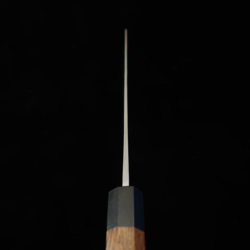 Hidari Yorimitsu, Nakiri, Blue Steel No.1, Kurouchi Finish with Tagayasan Handle (180mm)
