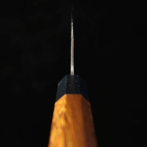 Hidari Yorimitsu, Nakiri, Blue Steel No.1, Kurouchi Finish with Tagayasan Handle (180mm)