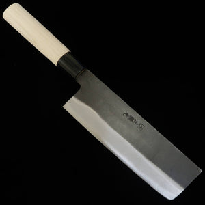 Nakiri Hidari Yorimitsu carbono SK com Cabo de Magnólia e Acabamento Kuro-uchi (170mm)
