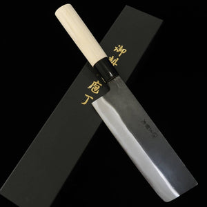 Hidari Yorimitsu Nakiri acier SK finition noire manche en magnolia (170 mm)