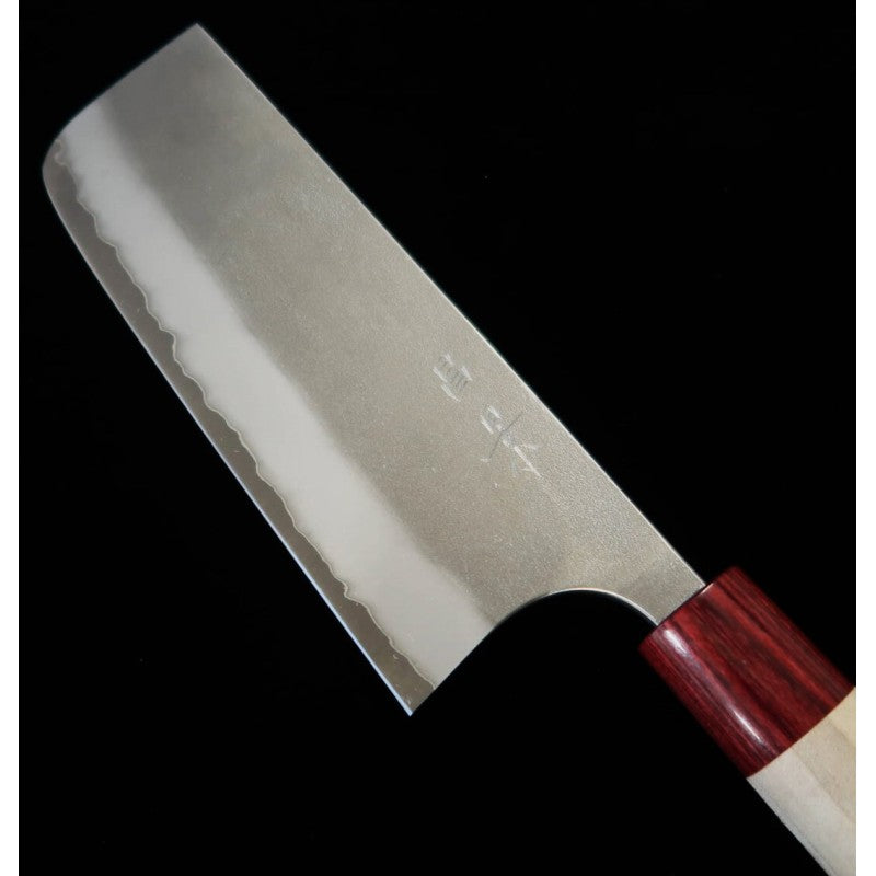 昌景 MASAKAGE -シリーズ雪 - 菜切 白二鋼 梨地 （165mm）
