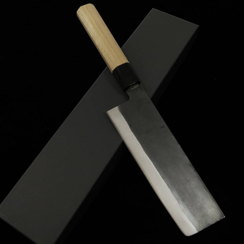 Nakiri MIURA, Aogami No. 1, Stainless Clad, Black (165mm) 