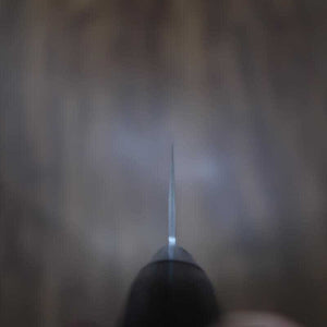 Miura Aogami No.2 Inox Damas, Nakiri, manche en contreplaqué noir (165mm)