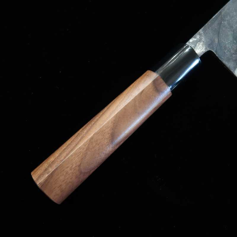 Miura Nakiri Shirogami No. 2 Black Walnut Handle (170mm)